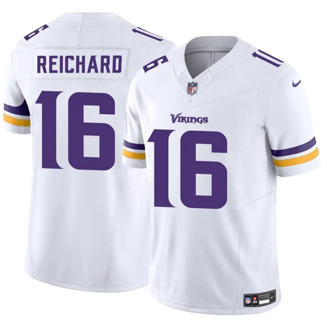 Men's Minnesota Vikings #16 Will Reichard White 2024 F.U.S.E. Vapor Untouchable Limited Football Stitched Jersey